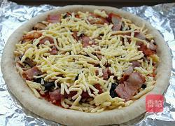 蔬菜培根披萨（九寸）的做法图解14