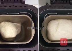红豆奶香小餐包（面包机揉面版）的做法图解3