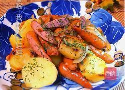 蒜香土豆炒香肠的做法图解8