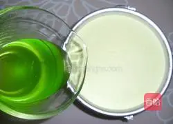 Illustration of making edamame mousse cake 13