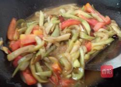 蚝油炒茄丝的做法图解3