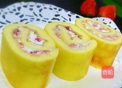 奶油草莓卷的做法图解13