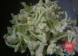 有机菜花炒肉的做法图解6