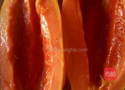 冰糖花生木瓜的做法图解1