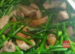 韭菜花炒猪肝的做法图解5