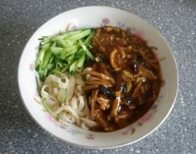 菌菇鸡丝打卤面[图]