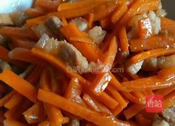 胡萝卜炒肉的做法图解6