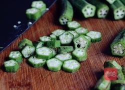 秋葵炒鸡丁的做法图解3