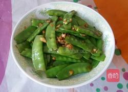 蒜香荷兰豆的做法图解6