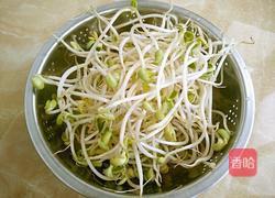 黄豆芽炒粉条的做法图解2