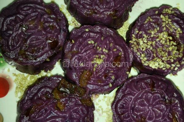 奶香紫薯红枣糯米糕