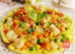 虾仁鸡蛋饼的做法图解12