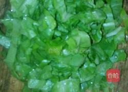 生菜肉粒粥的做法图解2