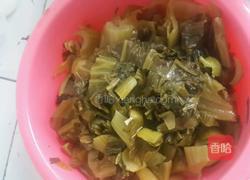 酸菜猪大肠的做法图解2