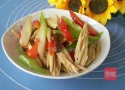 凉拌芹菜腐竹的做法图解9