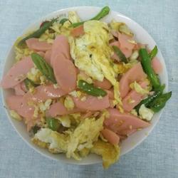 尖椒火腿炒蛋的做法[图]