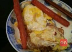 荷叶饼夹鸡蛋的做法图解2