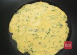 香菜鸡蛋饼的做法图解4