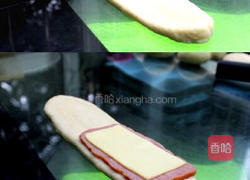 奶酪培根面包卷的做法图解3