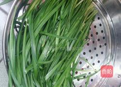 苋菜韭菜馅素包的做法图解4