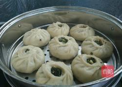 苋菜韭菜馅素包的做法图解6