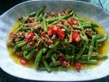 肉沫焖豇豆