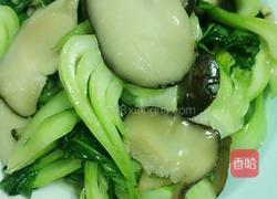 香菇炒上海青的做法图解5