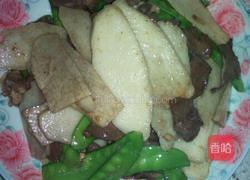 荷兰豆山药炒猪心的做法图解7