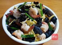 木耳虾仁炒蛋的做法图解6