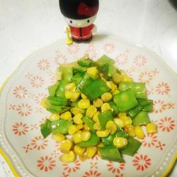 鹅黄嫩绿-荷兰豆炒玉米粒的做法[图]