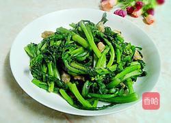 瘦肉炒菜心的做法图解6