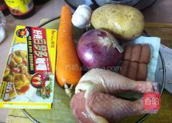 咖喱鸡肉盖饭的做法图解1