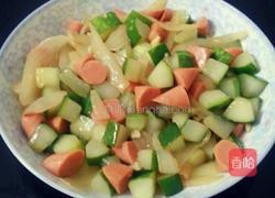 洋葱火腿炒黄瓜的做法图解6