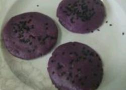 紫薯红豆沙饼