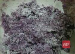 紫薯红豆沙饼的做法图解4