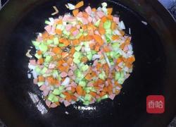 五彩炒饭的做法图解2