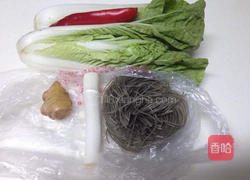芽白炒粉丝的做法图解1