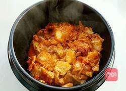 辣白菜豆腐汤的做法图解4