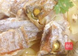 香煎带鱼焖咸菜的做法图解8