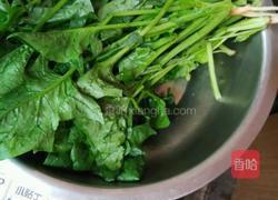 炒波菜的做法图解1