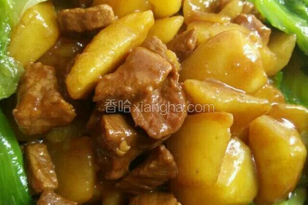 土豆焖肉