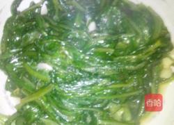 清炒油麦菜的做法图解3