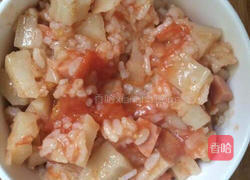 莲藕番茄饭的做法图解7