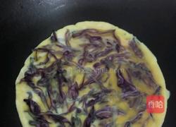 紫甘蓝煎蛋的做法图解5