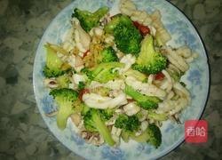 西兰花炒犹鱼的做法图解8
