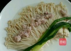 肉末茄汁金针菇的做法图解4