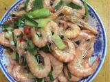 香葱炒虾的做法[图]