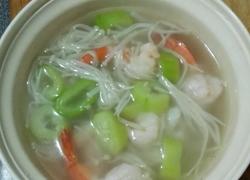鲜虾丝瓜汤