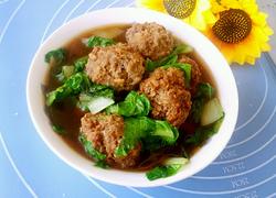 小白菜烩丸子