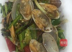 豉椒炒花甲王的做法图解12